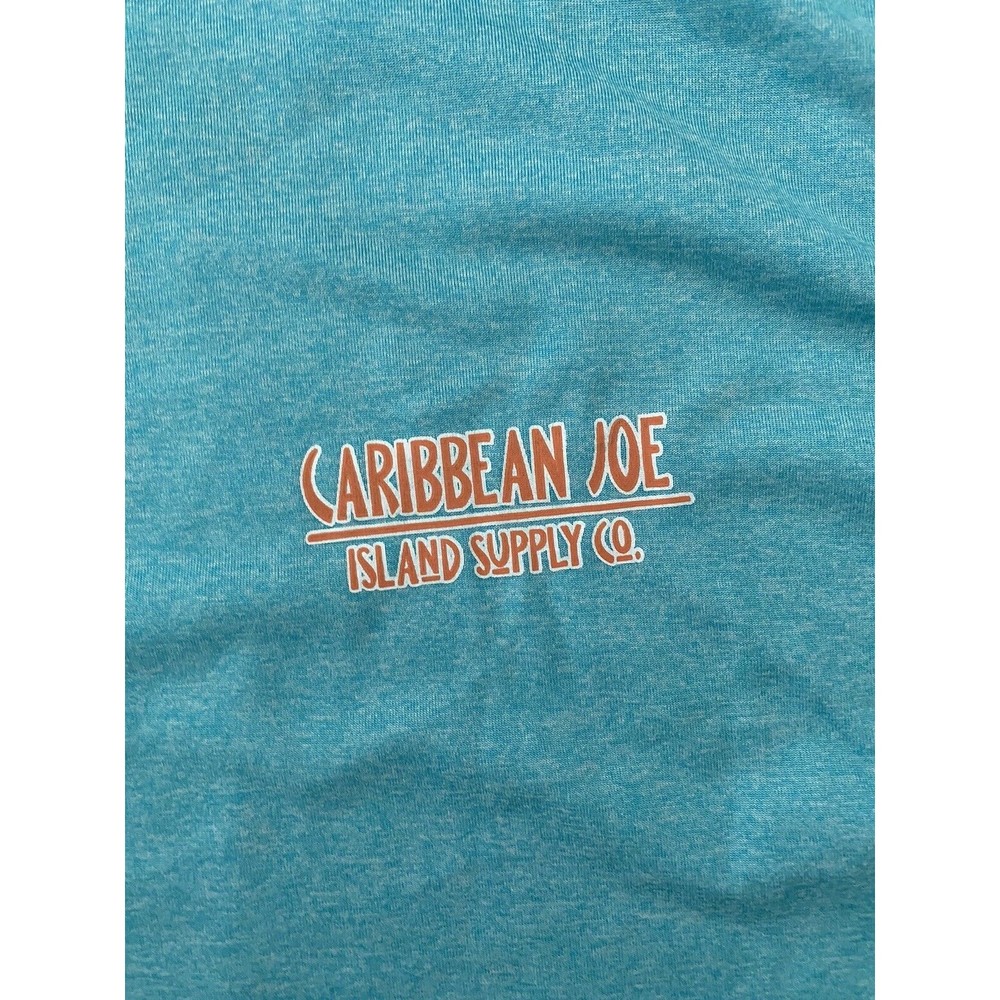 Mens Carribean Joe Breeze Tech Tee T-shirt white size Large 100% Polyester - Picture 3 of 6